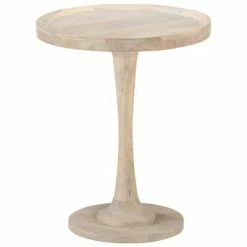 VidaXL Table d'appoint Ø60x75 cm Bois de manguier massif