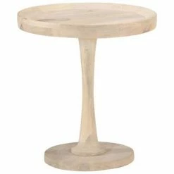 VidaXL Table d'appoint Ø50x55 cm Bois de manguier massif