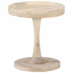 VidaXL Table d'appoint Ø40x45 cm Bois de manguier massif