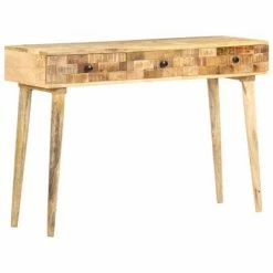 VidaXL Table console 115x35x76 cm Bois de manguier massif