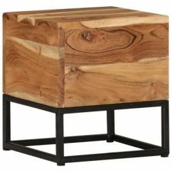 VidaXL Table d'appoint 30x30x33 cm Bois d'acacia massif