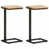 VidaXL Tables d'appoint 2 pcs 31,5x24,5x64,5 cm Bois d'acacia solide