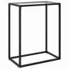 VidaXL Table console Transparent 60x35x75 cm Verre trempé