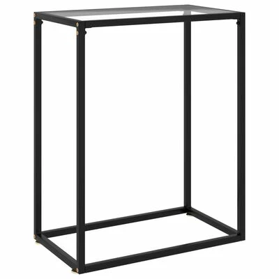 VidaXL Table console Transparent 60x35x75 cm Verre trempé 1 VidaXL Table console Transparent 60x35x75 cm Verre trempé