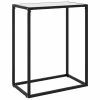 VidaXL Table console Blanc 60x35x75 cm Verre trempé