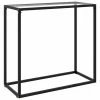 VidaXL Table console Transparent 80x35x75 cm Verre trempé