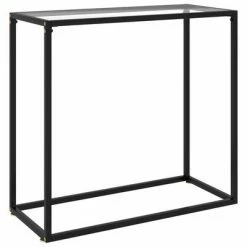 VidaXL Table console Transparent 80x35x75 cm Verre trempé