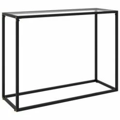 VidaXL Table console Transparent 100x35x75 cm Verre trempé