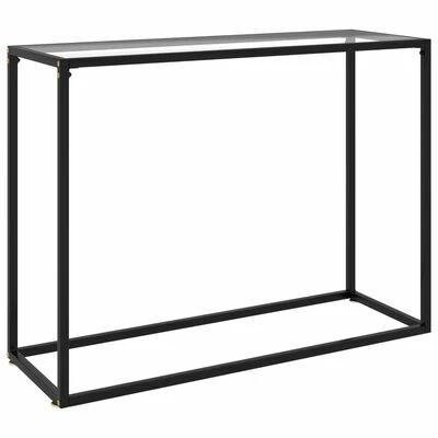 VidaXL Table console Transparent 100x35x75 cm Verre trempé 1 VidaXL Table console Transparent 100x35x75 cm Verre trempé