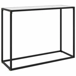 VidaXL Table console Blanc 100x35x75 cm Verre trempé