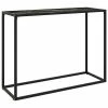 VidaXL Table console Noir 100x35x75 cm Verre trempé