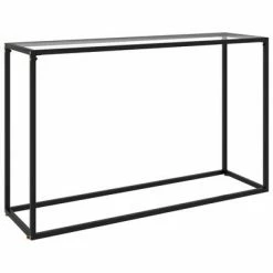 VidaXL Table console Transparent 120x35x75 cm Verre trempé
