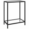 VidaXL Table console Transparent 60x35x75 cm Verre trempé