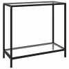 VidaXL Table console Transparent 80x35x75 cm Verre trempé