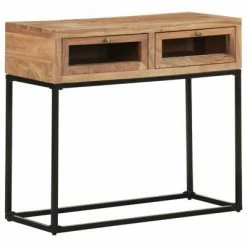 VidaXL Table console 90x35x76 cm Bois d'acacia massif