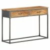 VidaXL Table console 110x35x75 cm Bois d'acacia massif