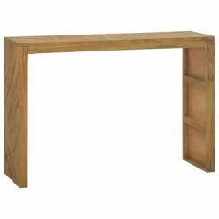 VidaXL Table console 110x35x75 cm Bois de teck solide