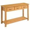 VidaXL Table console 110x35x75 cm Bois de chêne solide