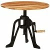 VidaXL Table d'appoint 60x(42-62) cm Bois massif d'acacia et fonte