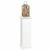 FMD Table d'appoint avec porte 88,5 cm Blanc