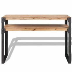VidaXL Table console Bois d'acacia massif 120 x 40 x 85 cm -Tables d'appoint Soldes image 2 243915
