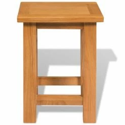 VidaXL Table d'appoint 27 x 24 x 37 cm Bois de chêne massif 6 VidaXL Table d'appoint 27 x 24 x 37 cm Bois de chêne massif -Tables d'appoint Soldes image 2 244207