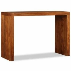 VidaXL Table console Bois massif avec finition en Sesham 110x40x76 cm -Tables d'appoint Soldes image 2 244671