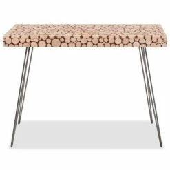 VidaXL Table console Bois de sapin véritable 100,5 x 36,8 x 75 cm -Tables d'appoint Soldes image 2 244726
