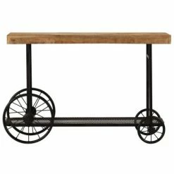 VidaXL Table console Bois massif de manguier 115 x 36 x 76 cm -Tables d'appoint Soldes image 2 245260