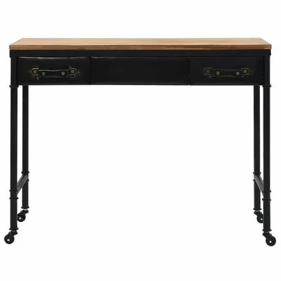 VidaXL Table console MDF et bois de sapin 100 x 33,5 x 80 cm 2 VidaXL Table console MDF et bois de sapin 100 x 33,5 x 80 cm – Image 2