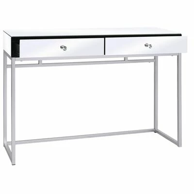 VidaXL Table console miroir Acier et verre 107 x 33 x 77 cm 2 VidaXL Table console miroir Acier et verre 107 x 33 x 77 cm – Image 2