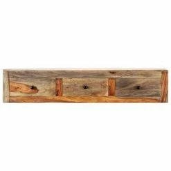 VidaXL Table console murale 100x25x20 cm Bois de Sesham massif -Tables d'appoint Soldes image 2 247749
