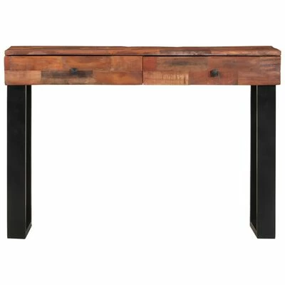 VidaXL Table console 110 x 30 x 76 cm Bois de récupération massif 2 VidaXL Table console 110 x 30 x 76 cm Bois de récupération massif – Image 2