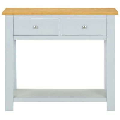 VidaXL Table console 83x30x73 cm Bois de chêne massif 2 VidaXL Table console 83x30x73 cm Bois de chêne massif – Image 2