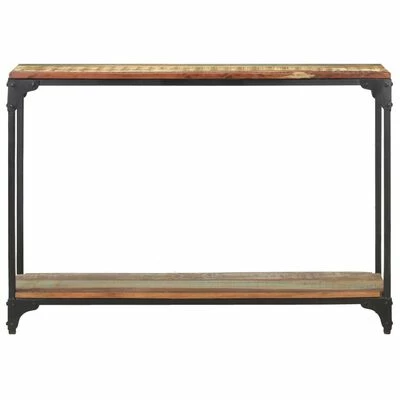 VidaXL Table console 110x30x75 cm Bois solide de récupération 2 VidaXL Table console 110x30x75 cm Bois solide de récupération – Image 2