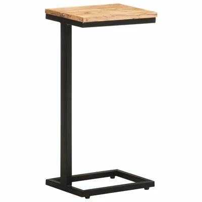 VidaXL Tables d'appoint 2 pcs 31,5x24,5x64,5 cm Bois d'acacia solide 2 VidaXL Tables d'appoint 2 pcs 31,5x24,5x64,5 cm Bois d'acacia solide – Image 2