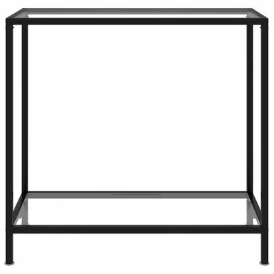 VidaXL Table console Transparent 80x35x75 cm Verre trempé 2 VidaXL Table console Transparent 80x35x75 cm Verre trempé – Image 2