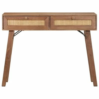 VidaXL Table console 100x35x76 cm Bois de manguier massif 2 VidaXL Table console 100x35x76 cm Bois de manguier massif – Image 2