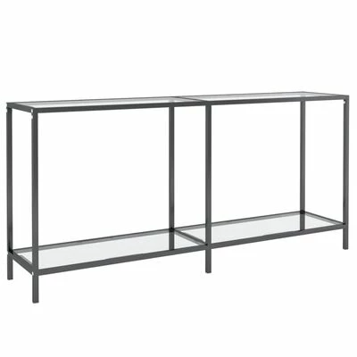 VidaXL Table console Transparent 160x35x75,5 cm Verre trempé 1 VidaXL Table console Transparent 160x35x75,5 cm Verre trempé