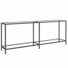VidaXL Table console Transparent 200x35x75,5 cm Verre trempé