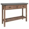 VidaXL Table console 110x35x80 cm Bois de sapin massif