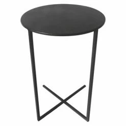 Lesli Living Table d'appoint Xavi 35x60 cm Noir -Tables d'appoint Soldes image 2 441279