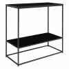 House Nordic Table console avec 2 étagères Avery Noir