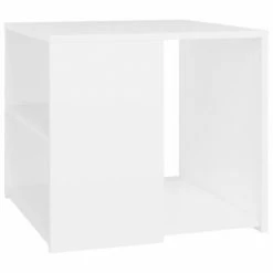 VidaXL Table d'appoint Blanc 50x50x45 cm Aggloméré