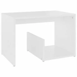 VidaXL Table d'appoint Blanc 59x36x38 cm Aggloméré