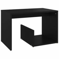 VidaXL Table d'appoint Noir 59x36x38 cm Aggloméré