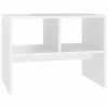 VidaXL Table d'appoint Blanc 60x40x45 cm Aggloméré