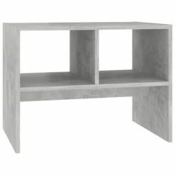 VidaXL Table d'appoint Gris béton 60x40x45 cm Aggloméré