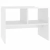 VidaXL Table d'appoint Blanc brillant 60x40x45 cm Aggloméré