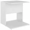 VidaXL Table d'appoint Blanc 45x45x48 cm Aggloméré